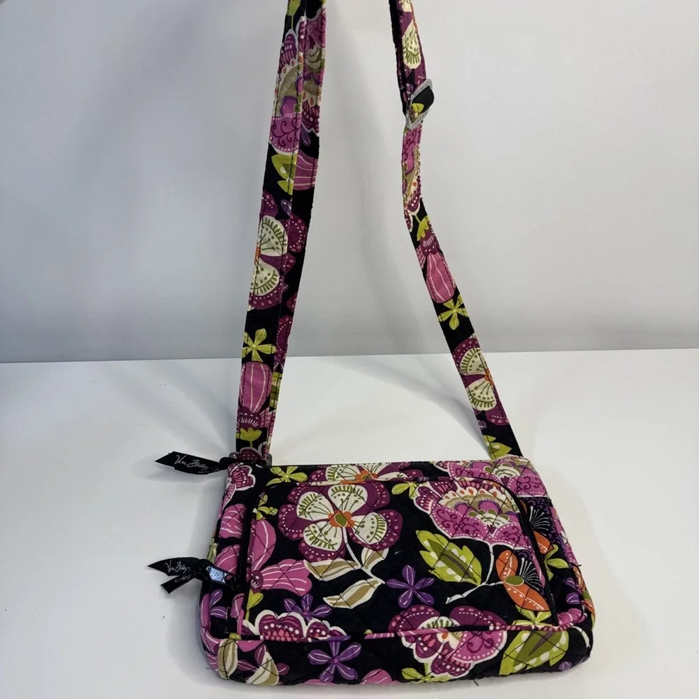Vera Bradley Little Hipster Crossbody Bag In Retired Pirouette Pink